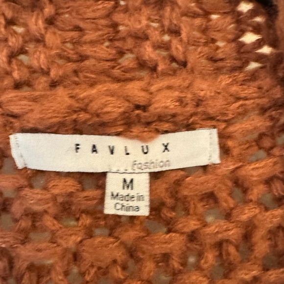 Chunky Knit Cardigan- Rose Color - Picture 7 of 12